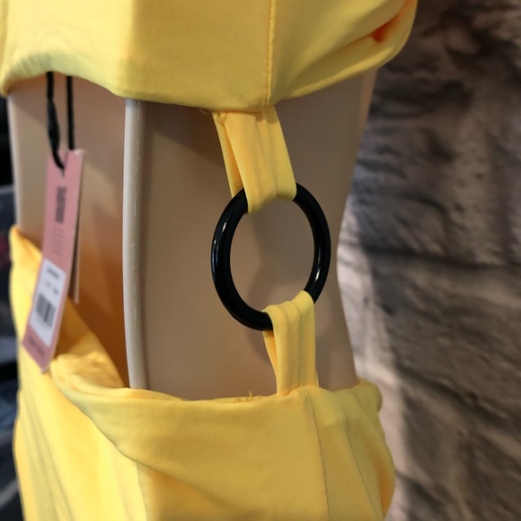 NWT Tiger Mist M Neon Yellow Alexa Bodysuit FLAWED - Picture 12 of 12